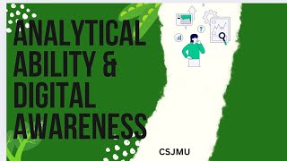 Analytical Ability \u0026 Digital Awareness | Most Important Questions | CSJMU-BBA-5 | Part-2