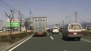 アキーラさん運転①長野県・国道１８号線・長野市付近,Route18,Nagano-city,Nagano,Japan