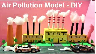 air pollution model | factory model | science project | best out of waste | howtofunda | still model