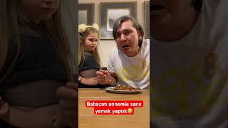 Babacım annemle sana yemek yaptık🤣 #shorts #keşfet #komedi #viral #komik #tiktok #babakız #aile