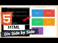 Place Two Divs Side by Side | HTML and CSS Tutorial