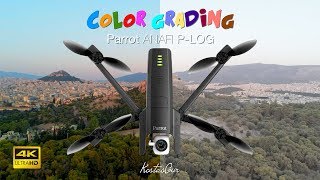 Color Grading Parrot Anafi P-LOG at the Acropolis of Athens - 4K footage