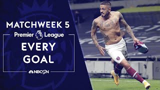 Every Premier League goal from 2020-21 Matchweek 5 | NBC Sports