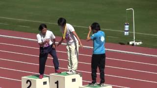 2012年第81回日本学生陸上競技対校選手権大会 女子100m 表彰式