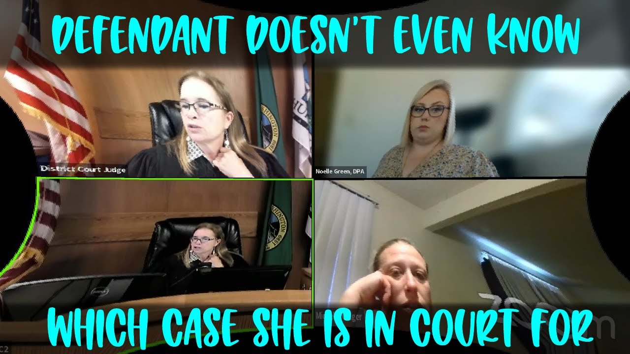 Defendant Doesn't Even Know Which Case She Is In Court For, Or Who She ...