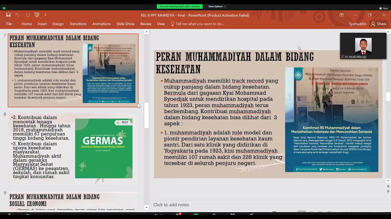 Al Islam Kemuhammadiyahan (Part 9) Kontribusi Muhammadiyah Dalam ...