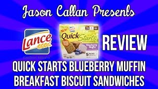 Lance quick starts blueberry muffin breakfast biscuit sandwiches