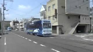 【路面電車動画】岡山電気軌道３２　つりかけの音　７３００形