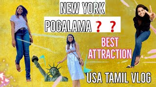 New York Sutri Parkalam Vanga!! Let’s explore Statue of Liberty 🗽 #newyorkdiaries USA TAMIL VLOG