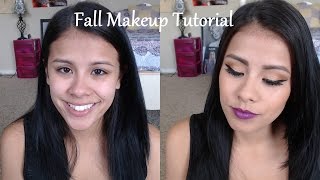 Warm Eyes & Purple Lips Tutorial | Collab with {Ania | Makeup & More}