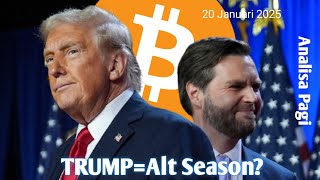 Analisa Pagi - Pelantikan TRUMP = Alt Season? Bitcoin bersiap All Time High?