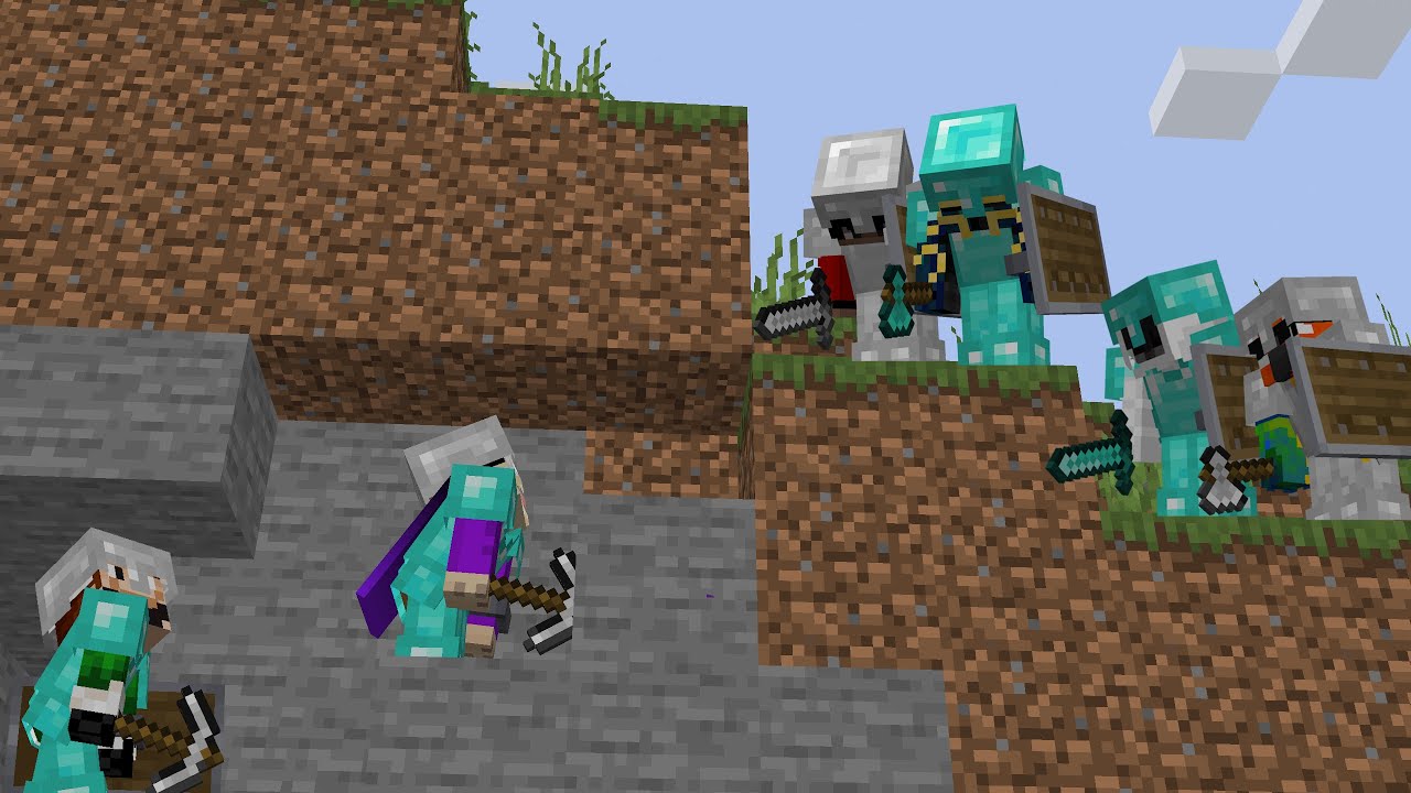 2 Minecraft Speedrunners Vs 4 Hunters Youtube