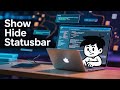 How to Show & Hide Statusbar in VSCode IDE