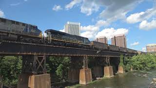 Railfanning Downtown Richmond, VA May/June 2024 (feat. CSX/NS SD40-2s, Dash 9, CSX 1967, and more)