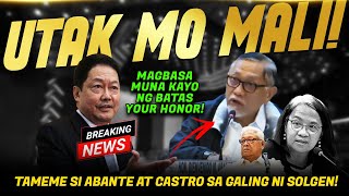 MAKAPANINDIG BALAHIBONG SINAGOT NI SOLGEN GUEVARA SI ABANTE CASTRO/LAGMAN/QUIMBO/LUISTRO/MALI KAYO