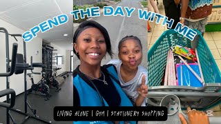 SPEND THE DAY WITH ME 🌸 | Gym 🧘🏾‍♀️ | Stationery Shopping 📚 | VLOGGGGG !!