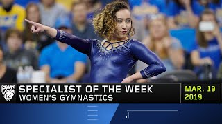 UCLA's Katelyn Ohashi is named Pac-12 Women's Gymnastics Specialist of the Week after scoring her...