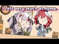 ayame relaxes at lui s house.【animated hololive eng sub】【ayame lui】