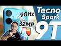 โคตรคุ้ม!!  รีวิว TECNO SPARK 9T มาพร้อมจอ 90Hz กล้องหน้า 32MP  RAM 4+3 ราคา 3,599 บาท