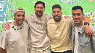 Messi dijo presente en el Super Bowl: fue con sus tres hijos y amigos