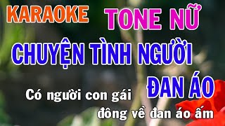 Chuyện Tình Người Đan Áo Karaoke Tone Nữ Nhạc Sống - Phối Mới Dễ Hát - Nhật Nguyễn