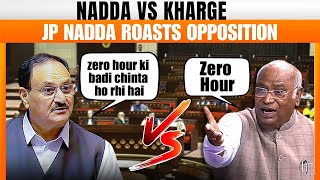 “Aaj Zero hour ki badi chinta…” JP Nadda roasts opposition in Rajya Sabha over Zero Hour uproar