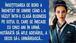 Însoțitoarea de bord a înghețat de uimire când l-a văzut într-o clasă business pe soțul ei, care...