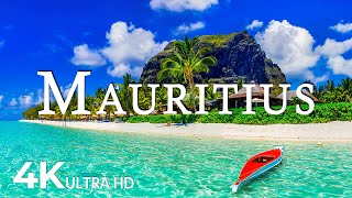 FLYING OVER MAURITIUS (4K UHD) - Soothing Music Along With Beautiful Nature Video - 4K Video ULTRAHD