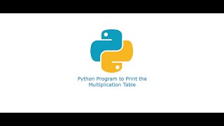 How to create a simple Multiplication Table using Python language