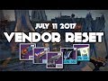 Destiny Best Weekly VENDOR Reset July 11 2017 GOD ROLL Weapons & 100% Armor FATEBRINGER SCOUT