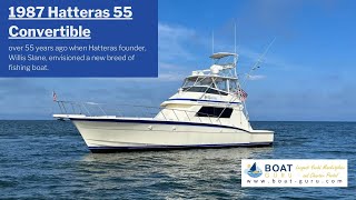 1987 Hatteras 55 Convertible