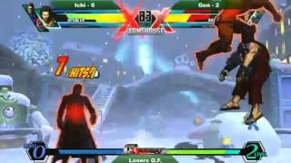 Ichi vs Gon - losers Q.F. UMVC3 Bushido Impact