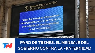 El duro mensaje del Gobierno en medio del paro: \