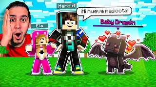 CONVIERTO AL ENDER DRAGON EN MI MASCOTA JUNTO A @Lovely Ela | HaroldArtistPlay