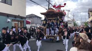 八木地区 下池田町 宮入り前坂口