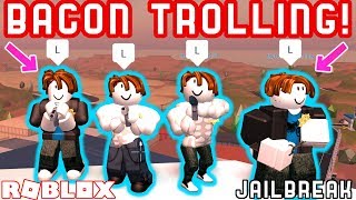 Oder S Take Over Jailbreak Roblox Jailbreak Trolling Feat Joeydaplayer - destroying the biggest bacon hair hater in roblox jailbreak