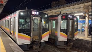 「新潟］E129系快速新潟行き 直江津駅発車