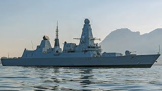 17 Russian fighter jets swarm around HMS Duncan early '18