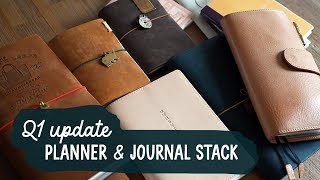 Planner and Journal Stack Update for Q1 | Techo Kaigi | Hobonichi Weeks Flip Through