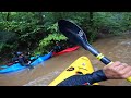 kayaking a flooded river new hope creek