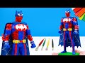 DIY Superheroes BatMan mod Spider man with clay 🧟 Polymer Clay Tutorial 🧟 Sky Clay