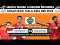 Jadwal Kualifikasi Piala Asia U20 2024 - Indonesia Vs Maladewa | Beserta Grup A-I