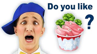 Do You Like Broccoli Ice Cream Song for Kids | Super Simple Nursery Rhymes. Sing Along With Tiki.