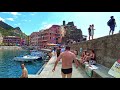 vernazza liguria italy【walking tour】history in subtitles 4k