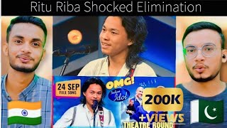 Rito Riba's Shocked Elimination 😱💔 Indian Idol Season 13 🏆 #ourreaction #pakistaniboys