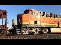 rare southbound bnsf ballast train on the sac sub