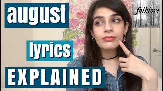 august lyrics explained | taylor swift folklore ✨ reaction- IN-DEPTH LYRIC ANALYSIS | audio reaction