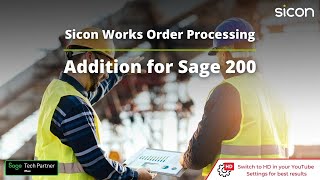 Sicon Works Order Processing (WOP) Product Overview