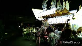 2019.7/27　八社連合　役場退場　山田だんじり祭り