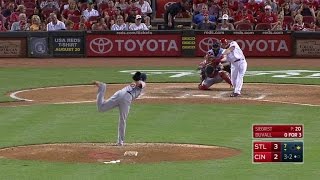 STL@CIN: Duvall gives Reds lead with two-run dinger